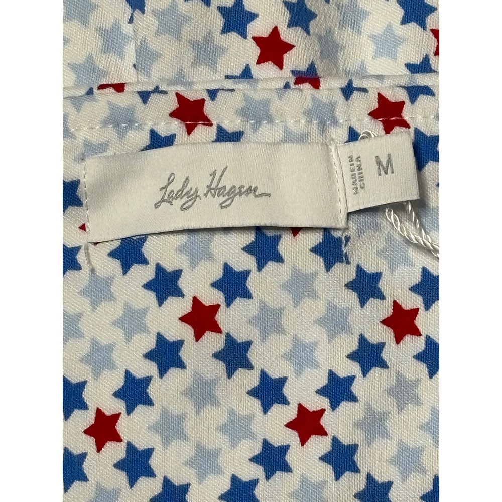 Lady Hagen NWOT Womens Tummy Control Skort Golf 17” Pull-On Stretch Star Print M - Picture 5 of 7